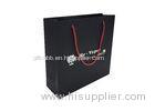 Shopping Handled Personalized Paper Bags Black OEM ODM Service