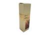 Luxury Square Cosmetic Packaging Box Gold Foil Stamped For Elite Fluid