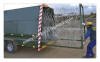 Rapid deployment of high density razor wire