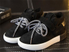 Children lace up and velcro flat casual shoes