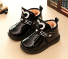 Children velcro flat boots with star and heart