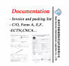 Certification of Original C/O/Form A /Form F (Chile)