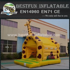 Giraffe Moonwalk Inflatables Theme Park Bounce Castle