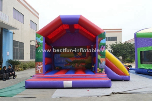 Inflatable Jungle Vinyl Bounce House Moonwalk