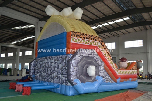 Outdoor inflatable stone age multi activity centre