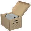 Gray / Brown Storage Boxes Cardboard For Foldable Cardboard Boxes FSC Approved