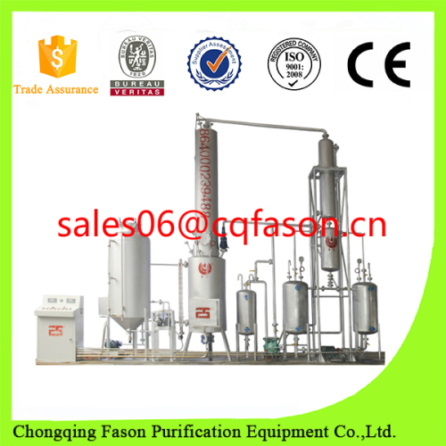 Car engine oil recycle distillation refinery