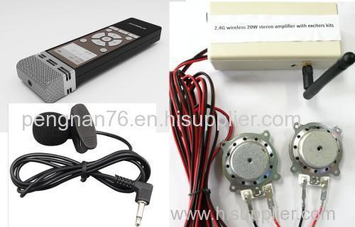 2.4G long distance wireless amplifier exciter kits for classroom whiteboard 2*20W