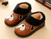 Children dog printed clip on shoes