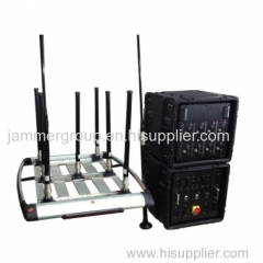 High Power 600W WIFI GPS L1-L5 Drone Jammer ( up to 2500m )
