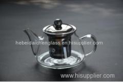 Hot Selling Customized Stainless Steel Tea Infuser Transparent Glass Teapot