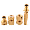 Brass Threaded Faucet Hose Water Pipe Tap Connectors Nozzle Snap Adaptor Fitting Garden Outdoors Spray