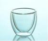 Borosilicate Double wall glass Tea cup with handle