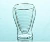 high borosilicate double wall glass coffee or beer cups
