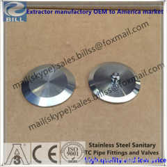 Stainless Steel Sanitary Tri Clamps Blank Cap 14AMP