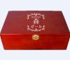 Red Wooden Packing Box With lock