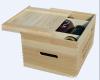 Big Wooden Wine Box With Natural Color