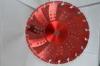 Red Vacuum Brazed Diamond Blades Concrete Cutting Blades With Flange