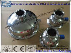 Sanitary Stainless Steel Tri Clamp Bowl Reducer with female npt port mirror finished