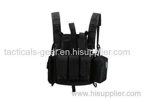 Tactical Carrier Adjustable Vest Black