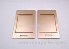 Rose Gold Metal Stamping Parts Aluminum Punching CNC Embossed Both Side