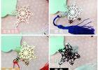 Custom Snowflake Metal Christmas Ornaments Embossed Business Gift