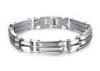 Mens Stainless Steel Bracelets Thin Chain Bracelet Bangle With Multi Layer