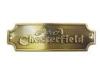 Furniture Brass Custom Metal Plates / Stamping Metal Tags Engraved Copper