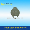 Membrane graphic overlay metal dome switch with sheilding layer