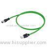 EtherNet Cable M12 Plug Connector 4 Pin Circular Connector With Double Ended Plug