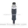 Male Plug 8 Pin Panel Mount Connector Single Ended Cable Plug Molded With PUR Cable