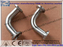 Stainless Steel Sanitary Tri Clamped 90 Degree Bend