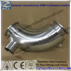 Stainless Steel Customs Jacketed Bend With Female Threaded Port