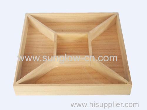 Wooden Tray With 5 Cells