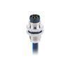 6 Poles M8 Circular Connector Male Solder Type Contacts For Industrial Instrumentation