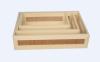 3 Sizes Natural Wooden Tray