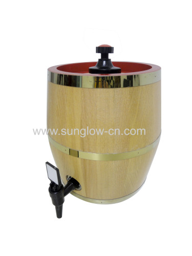 10L Wooden Barrel With 304 Stainless Steel Tank