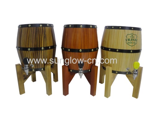 5L Wooden Barrel With 304 Stainless Steel Tank