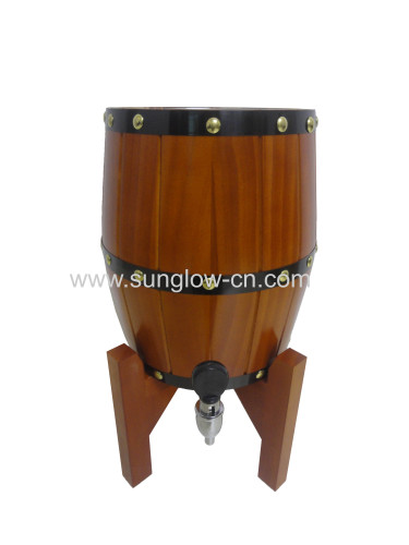 5L Wooden Barrel With 304 Stainless Steel Tank