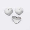 Stainless steel 316L heart pendant charm 20X20X1.5mm
