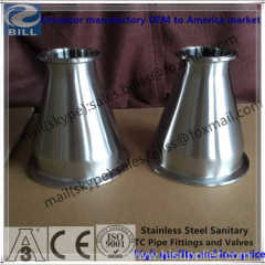 Stainless Steel Sanitary Clamped Concentric Reducer 4