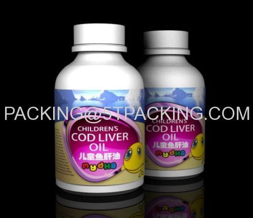 My DHA Children's Cod Liver Oil Bottle Use Plastic Adhesive Labels
