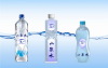 Double Face Printed Mineral Water Bottle Used Plastic Adhesive Labels