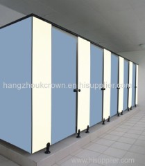 Public Waterproof HPL Toilet Partition With Nylon Hardware