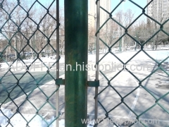 PVC chian link fence(factory)