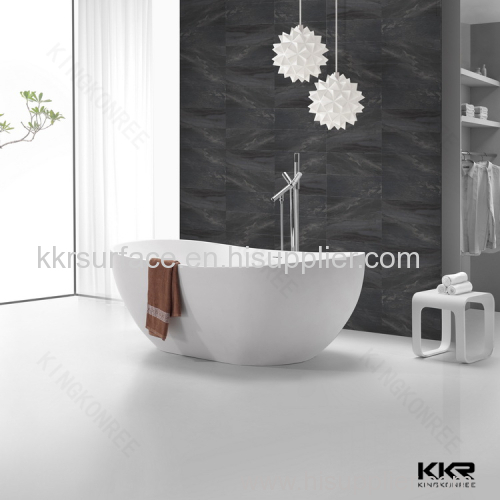 Bathroom acrylic stone 1200mm bathtub free standing type