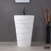 Acrylic stone freestanding type wash basin for bathroom