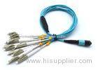 LSZH Jacket MPO Patch Cord 8 Core / 12 Core OM3 SM MM With Length Customized