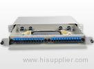 SC / UPC Metal Fiber Rack Mount Patch Panel 24 Port 24 Core Fiber Distribution Unit