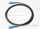 200m Outdoor Fiber Optic Patch Cord SC Flat FTTH Drop Cable With Messager